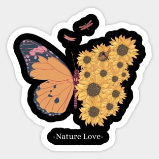 nature butterfly love Sticker